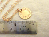 Rose gold Roman numeral necklace personalized 14k gold fill anniversary gift for her - Drake Designs Jewelry