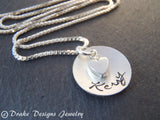 Sterling silver personalized name necklace gift for her - Drake Designs Jewelry