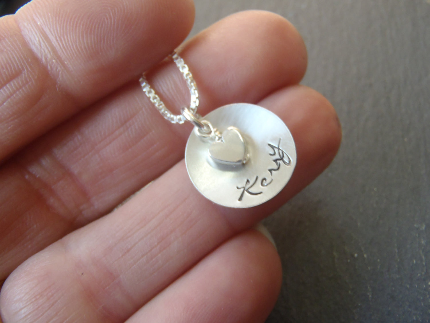 Sterling silver personalized name necklace gift for her - Drake Designs Jewelry