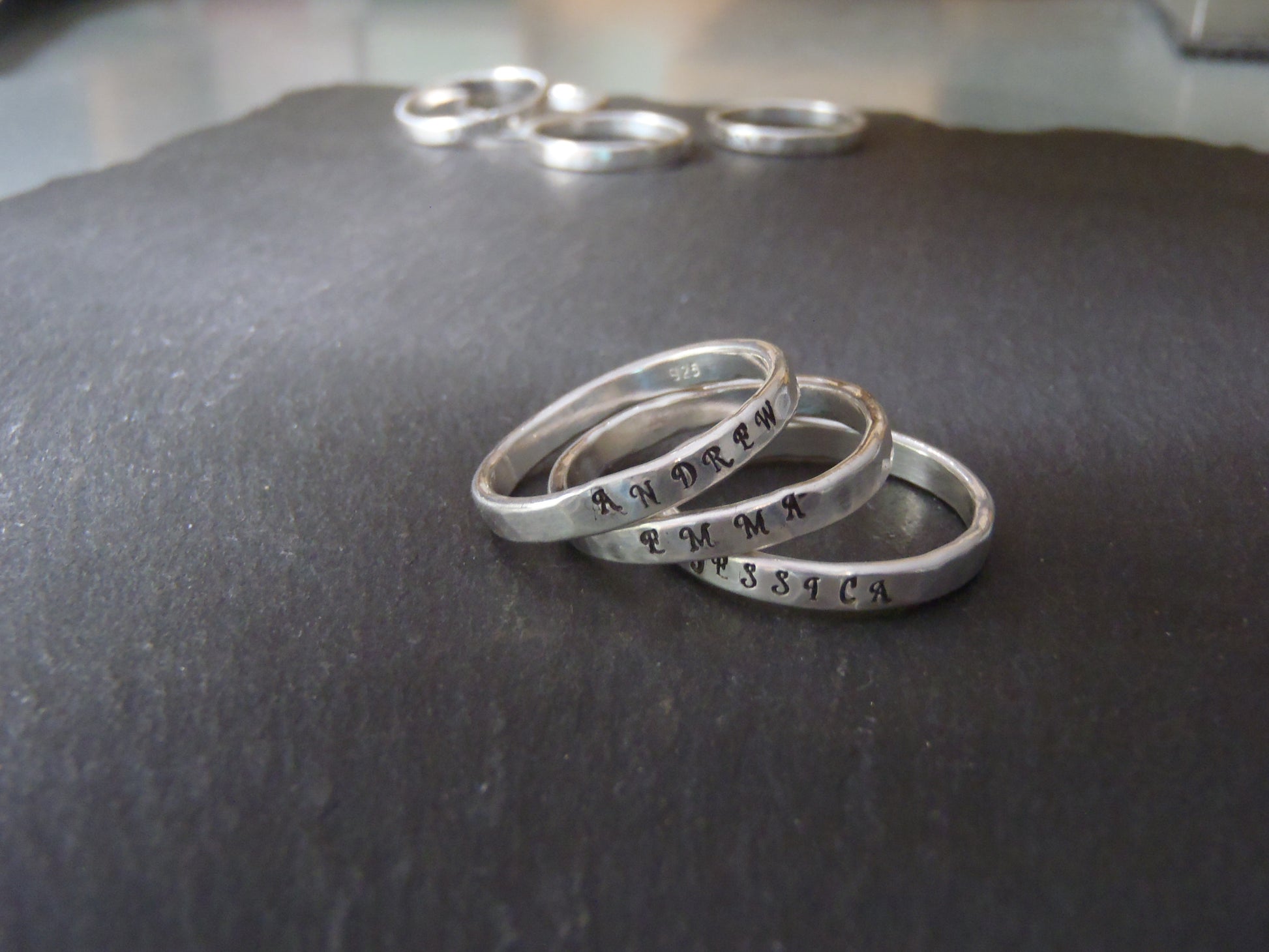 Stackable paw print sterling silver ring - Drake Designs Jewelry